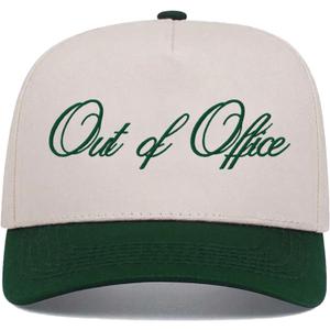Trucker Hats Women Men Baseball Cap Adjustable Embroidered Vintage Canvas Snapback Hat (Green 2)