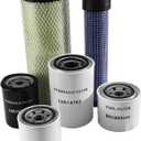 LVA16054 LVA14703 M806419 MIU800645 M131802 M131803 Filter Kit Includes Hydraulic Oil Air Fuel Filter Fits for John Deere Compact Utility Tractor 3025E 3032E 3036E 3038E