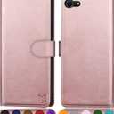 SUANPOT for iPhone 7/8/SE2/SE 3rd 2020/2022 4.7" RFID Blocking Wallet case Credit Card Holder,Flip Book PU Leather Phone case Cover Cellphone Women Men for Apple iPhone SE3 case Wallet Rose Gold