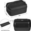 Upgraded Mini Projector Case Compatible with Magcubic HY300Pro+ / HY300PRO for ENUOSUMA HY300 ULTRA for Alwtniet Portable Projector 4K 1080P Support, Storage Organizer for Accessories-Black (Bag Only)