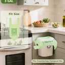 AYOTEE Small Compostable Trash Bags 3 Gallon Trash Bag with Handle, 11.36 Liter/100 Count Small Compost Bags 3 Gallon, Mini Biodegradable Compost Bags for Countertop Bin, Compostable Food Scrap Bag