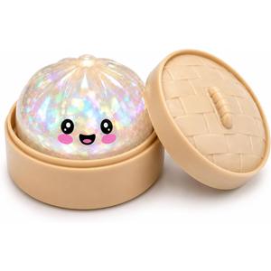 Stress Balls Fidget Sensory Toy,Squeeze Dough Ball Stress Relief Hand Toy (Glitter Blue)