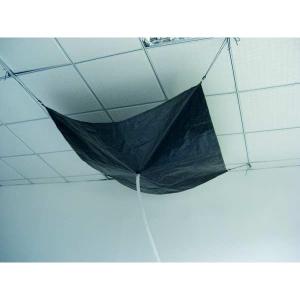 Roof Leak Diverter, 7 ft x 7 ft, Polyethylene, Steel Rings in Each Corner, Black, Mfr: 10C883-A