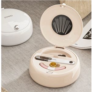 ZOWEI Magnetic Sewing Kit, Luxury White Needle and Thread Box with 40-Piece Sewing Repair Tools Set
