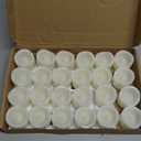 CANDLE CHOICE Battery Operated Flameless Tea Lights Realistic Flickering Long Lasting LED Votive Tealight Candles for Halloween Thanksgiving Christmas Wedding Decorations Battery Included 24 Pack