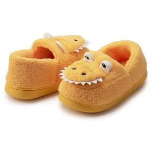 YELLOW SHARK KIDS SLIPPERS 140