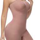SHAPSHE Strapless Shapewear Bodysuit for Women Butt Lifter Body Shaper Tummy Control Seamless Shapewear