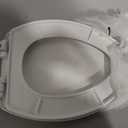Bemis 7300SLEC Slow Close Toilet Seat, Easy Clean Hinges and Durable Plastic Seat, Made in USA, Elongated, White