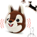 VYsTN Automatic Puppy Toy for Anxiety & Boredom Relief  SelfMoving, Bouncing & Vibrating with Sound for Mental Stimulation | Rechargeable, ChewResistant for All Breed Sizes