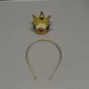 Semato Queen Hearts Peach Crown Headband for Halloween Cosplay Girls Tiara Princess Costume Crystal Crown for Party Gifts (Black and Red)