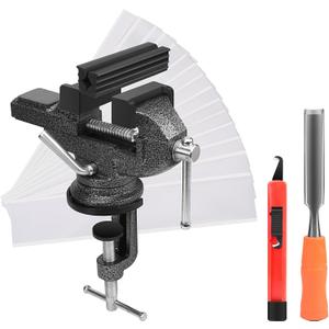 Golf Club Regripping Kit, Golf Club Grip Vise Clamp, Universal Table Vise Golf Shaft Clamp