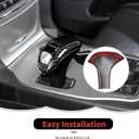 RT-TCZ Carbon Fiber Gear Shift Knob Cover Trim Decorative Interior Accessories Compatible with Jeep Grand Cherokee 2014-2015