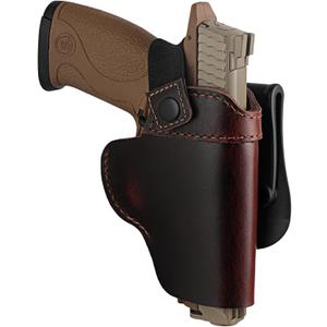 OWB Leather Holster, Paddle Carry for 1911 / CZ P07 P10-S/Glock 17 19 26 42 43 48 / Taurus G2C G3C G3 PT24/7Pro / SW MP Shield/Springfield Hellcat XD-M .45 / Sig P320 P365 / Walther P99 PPQ/More