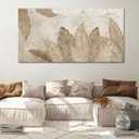 Minimalist & Modern Art for Bedroom Decor Framed Abstract Artwork for Walls Neutral & Contemporary Beige Wall art - Artwork for Living Room and Boho Style Large Abstract Wall Art 29×58IN