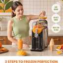 Slushie Machine, Soft Serve Ice Cream Maker 88OZ, 15 Min SmartFreeze, Glod