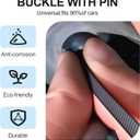 3 x Nylon Universal Cable Tie Buckle,Heavy Duty Self-Locking Zip Ties Holder with Pin & Button Design,UV Resistant Black Zipties for Car Daily Auto Fixing(30pcs)