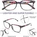 5 Pack Reading Glasses Blue Light Blocking for Women,Computer Readers with Spring Hinge