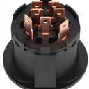 2 x Ignition Switch with Key 4-Position 7-Terminals Compatible with Husqvarna CraftsMan John Deere MTD Murray Riding Lawn Mower 175566 175442 163968 532175566 925-1741 GY20074 94762 Black