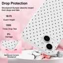 QLTYPRI Cute Phone Case for iPhone 15 Case Polka Dot Fashion Aesthetic Design for Women Girls, Slim TPU Shockproof Protective Phone Cover for iPhone 15 - White