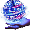 Ciniffo Flying Orb Ball Toy 2025 – Light Up Hand Controlled Boomerang Spinner Mini Drone Toy, Hover Cosmic Globe Ball, Cool Christmas & Birthday Gift for Boys Girls Teens Ages 6+ (Blue)