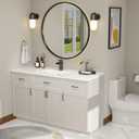 19''x14'' Undermount Bathroom Sink Rectangle Bathroom Sink White Porcelain Ceramic Sinks Vanity Sink Under Counter Basin Lavatory Sink Vessel Sink