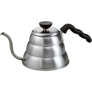 Hario V60 "Buono" Drip Kettle Stovetop Gooseneck Coffee Kettle 1.0L, Stainless Steel,Silver