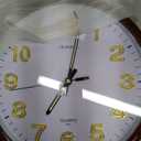 Glow in The Dark 3D Numerals Wall Clock12 Inch Retro Silent Non-Ticking Battery Operated Easy to Read Vintage Analog Clocks for Living Room Kitchen Office Bedroom Decor