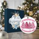 2 x Gift for Girls Ornament 2025, Oh Christmas Tree Ornament  Cute Pink Christmas Tree Decoration, Sweet Treat Cookie, Fun Holiday Dcor Gift for Girls, Friends, or Pink Lovers