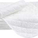 10PCS Three-Layers Cotton Diaper Reusable Solid Casual Infant Baby Cloth Diaper Covers Nappy Liners Insert (Three Layers - S, 30x11cm / 11.81x4.33in)