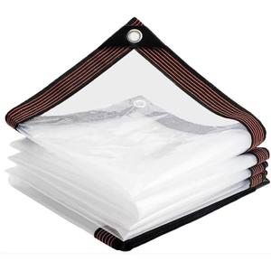 JXK Heavy Duty Clear Tarp Cover 8x10