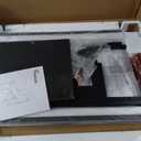 PRAISUN 47.2 Inch Gaming Desk with LED Lights & Power Outlets