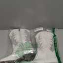 Motasha Cowboy Boots White Cowgirl Boots Sparkle Western Boots Rhinestone Sparkly Size 1 Birthday Dance (M7113 White 1)