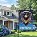 250 Years Anniversary Garden Flag,250th Anniversary USA Patriotic Waterproof Outside Banner Double-Sided with Eagle Design,4th of July & 1776-2026 Commemorative Yard Flag,12x18 Inch,Blue
