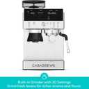CASABREWS MARENZA Espresso Machine with Built-in Grinder and Steam Wand, PFAS-Free 20Bar Coffee Machine with LCD Display, Barista-Quality Cappuccino Latte Machine for Home Use