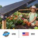 Royal Shade 30% Black Shade Cloth 10FT x 10FT Mesh Tarp with Grommets for Garden Patio, Plant Shading, Greenhouse, Pergola, Chicken Coop, Dog Kennel, Lawn 