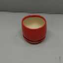 G EPGardening Ceramic Pots for Plants - 4 inch Succulent Pots Indoor Outdoor, Small Planter with Drainage Hole & Tray, Modern Flower Pot, Decorative Round Planter, Living Room Decor, Home Gifts, Red