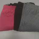 3 Pcs Girls Flare Leggings Mid Waisted Bell Bottom Yoga Pants (12-13 Years, Black/Rose/Gray)