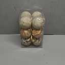 12 Pcs Large Neutral Textured Christmas Ornaments 3.15 Inch Farmhouse Rustic Cream Christmas Tree Balls Modern Vintage Shatterproof Xmas Baubles for Home Decor DIY Party Gift (Light)