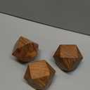 NIRMAN Acacia Wood Decorative Wood Ball for Centerpiece or Individual Use Ideal for Use in Living, Dining Room, Coffee Table Centerpiece Home Dcor (3" x 3" x 3"), (Set of 3)