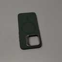 ESR for iPhone 15 Pro Case, MagSafe Silicone Case with Stand, MilitaryGrade Protection, Builtin Camera Stash Stand, Magnetic Phone Case for iPhone 15 Pro, Cloud Series,Green