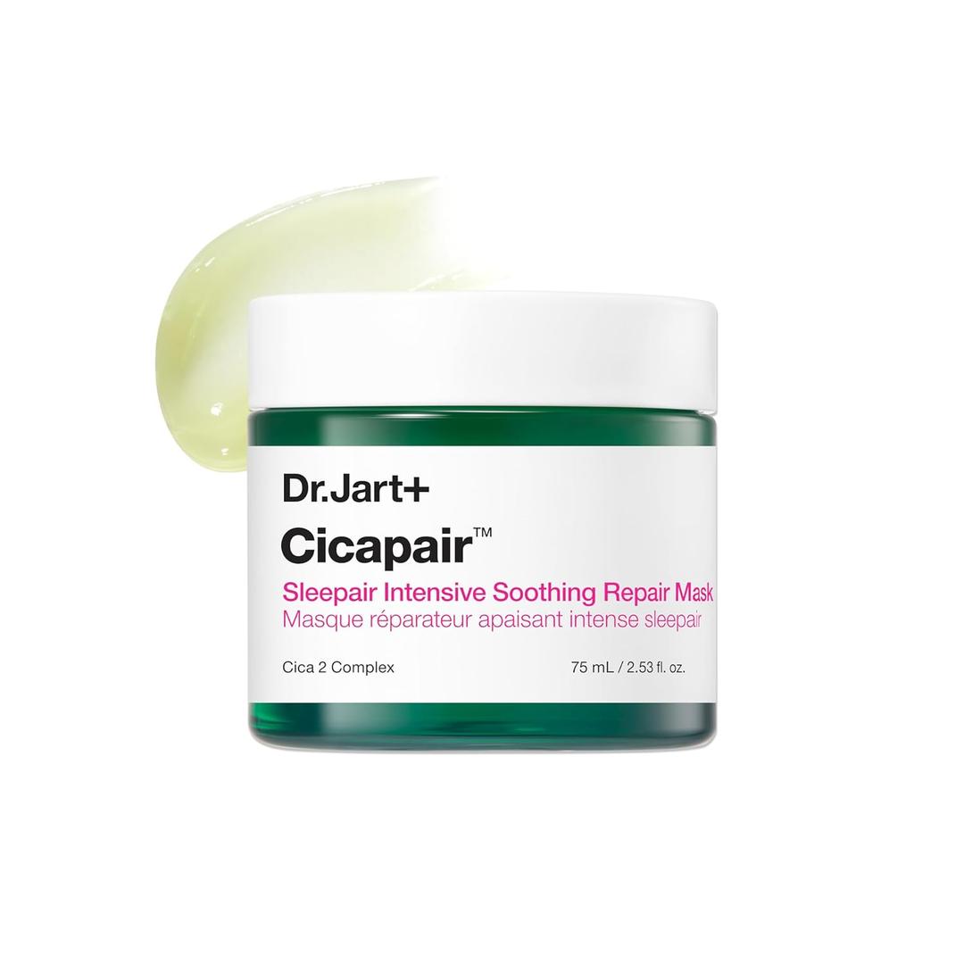 Dr.Jart+ Cicapair Sleepair Intensive Repair Night Korean Face Mask with Centella Asiatica | Overnight Face Mask For Glass Skin and Skin Barrier Repair | Korean Skin Care, 2.53 Fl Oz