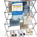 APEXCHASER Stainless Steel Clothes Drying Rack, 45.28" H × 14.57" D, Large