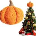 Fall Christmas Tree Topper Decorations, Large Pumpkin Velvet Fall Thanksgiving Tree Decorations for Home Indoor Party