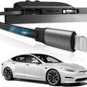 Tesla Car USB Hub - Fast Charger for Model Y, Model 3 - Waterproof Multi-Port Retractable Docking Station - 100% Fit Center Console (2021-2024)