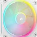 CORSAIR iCUE Link LX120 RGB 120mm PWM Fan Single Pack  Dual Light Loops  Requires iCUE Link System Hub (Sold Separately)  CORSAIR AirGuide Technology  White