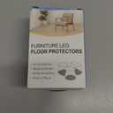 Chair Leg Floor Protectors Rectangle, Silicone Chair Leg Protectors for Hardwood Floors, Chair Leg Caps Covers Protect Wooden Floors from Scratching 20 Pcs Medium (Fit Perimeter 3-3/4'' to 4-7/8'')