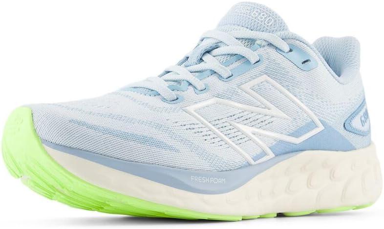 New Balance Women's Fresh Foam 680 V8 Running Shoes (10.5, Quarry Blue/Chrome Blue/Sea Salt)