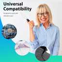 4pcs Button Hook Assist Device with Easy-Grip Handle for Shirts, Coats, Dresses - Ideal Button Aids for Arthritis & Limited Dexterity Black