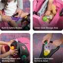 Step2 Whisper Ride Cruiser Kids Push Car, Ride On Toy, Stroller Substitute, Includes Seat Belt & Horn, Made of Durable Plastic, Max Weight 50 lbs., For Toddlers 1.5-4 Years Old, Pink, Large