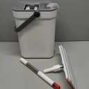 HoMettler Mop and Bucket Set, Flat Mop and Bucket System with Separate Dirty and Clean Water, 3-Compartment Wall Cleaner Mop, Flat Mops for Floor Cleaning with 8 Microfiber Pads